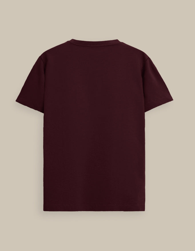 Brooklyn 85-Premium Supima Cotton T-Shirt_Maroon_Back