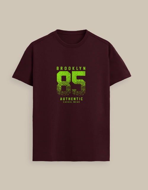 Brooklyn 85-Premium Supima Cotton T-Shirt_Maroon_Front