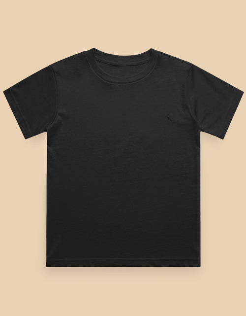 Classic Crew-Neck Boys T-Shirt_Front-Black