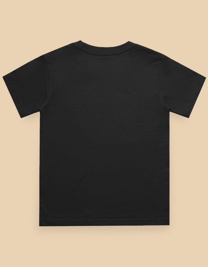 Classic Crew-Neck Boys T-Shirt_Back-Black