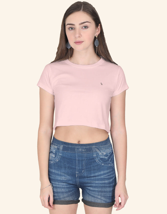 Crop Top Iconic_Light_Baby_Pink_Front