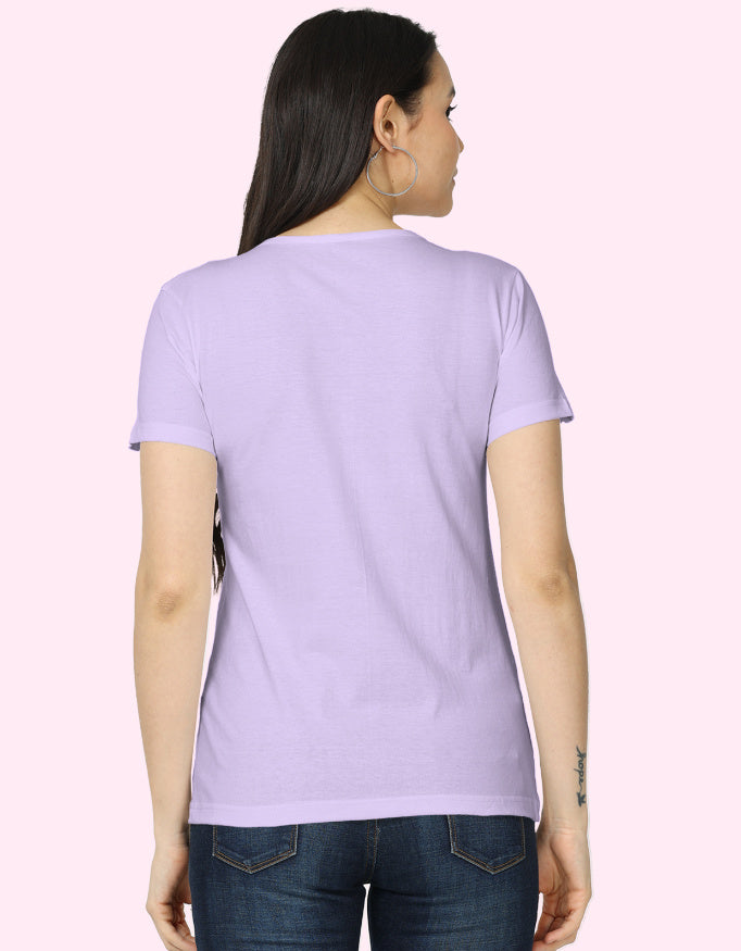 Flower_Tone_Cotton_T-Shirt_Lavender_Back