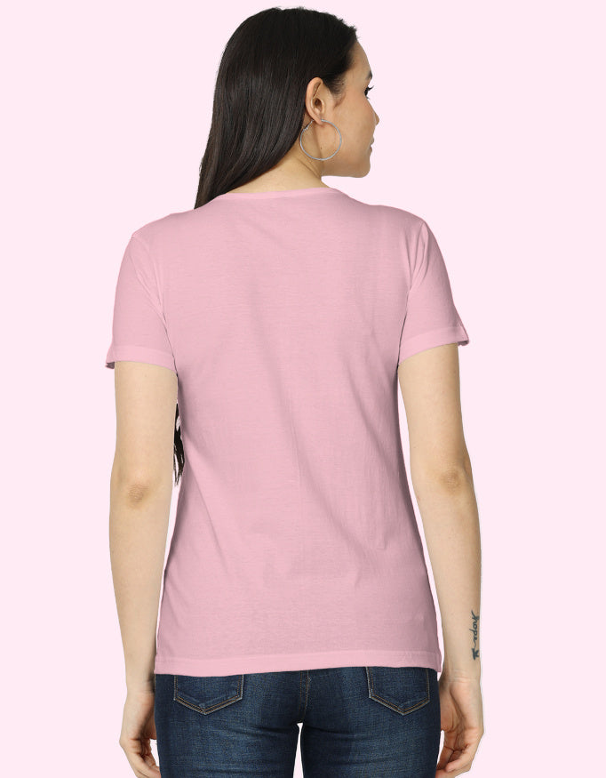 Flower_Tone_Cotton_T-Shirt_Light_Baby_Pink_Back