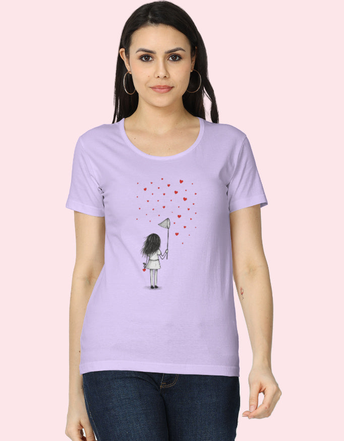 Love Cotton T-Shirt_Lavender_Front