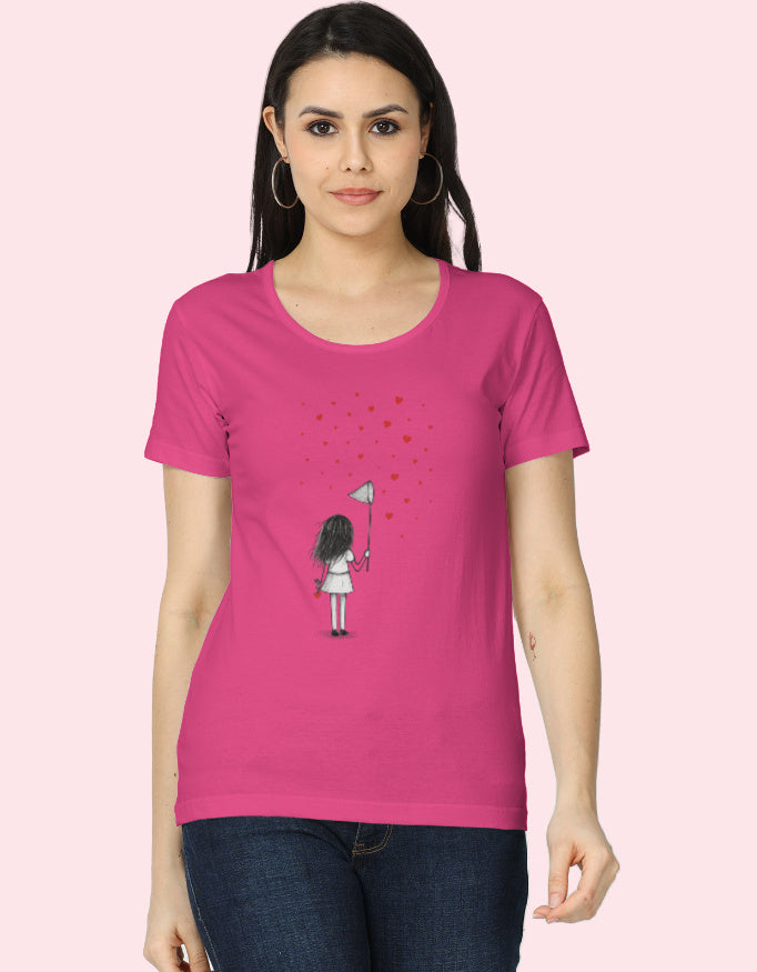 Love Cotton T-Shirt_Pink_Front