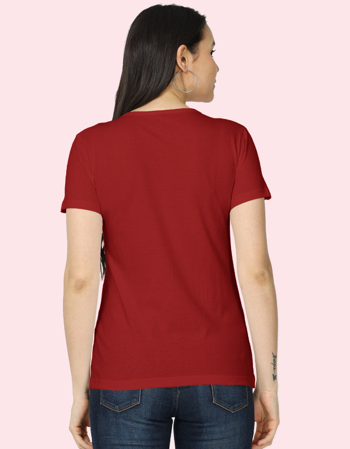 Love Cotton T-Shirt_Red_Back