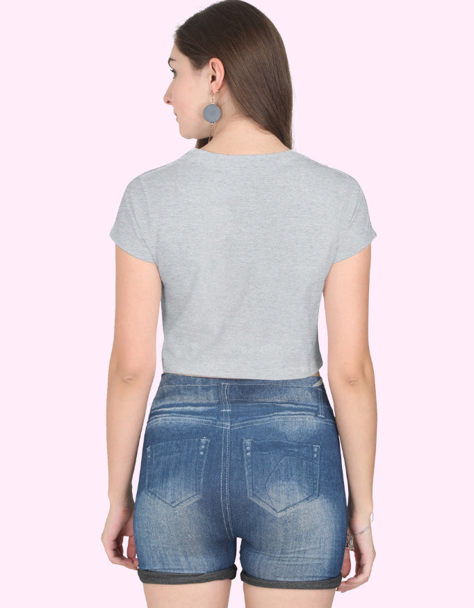 Own Style Crop Top_Grey_Melange_Back