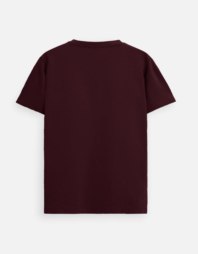 STAY WILD Tee_Maroon_Back