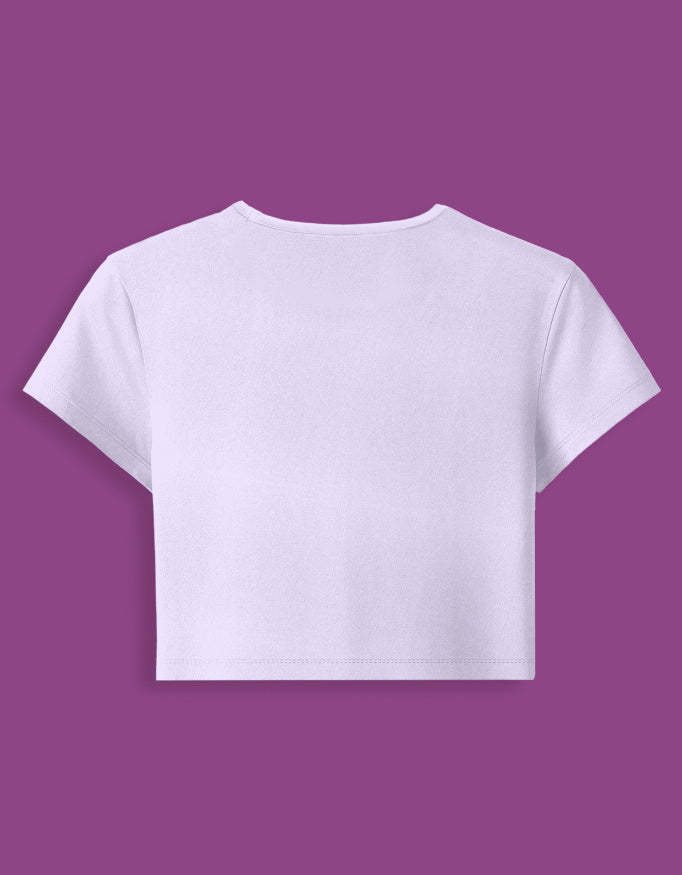Small Talk Baby Tee_Lavender_Back