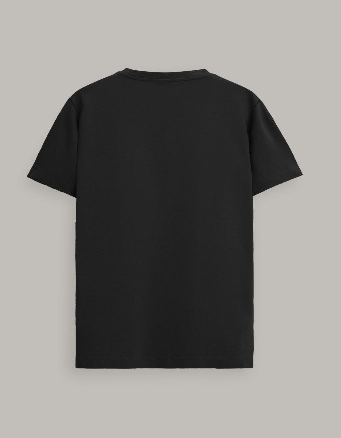 Unique Premium Supima Cotton T-Shirt_Black_Back