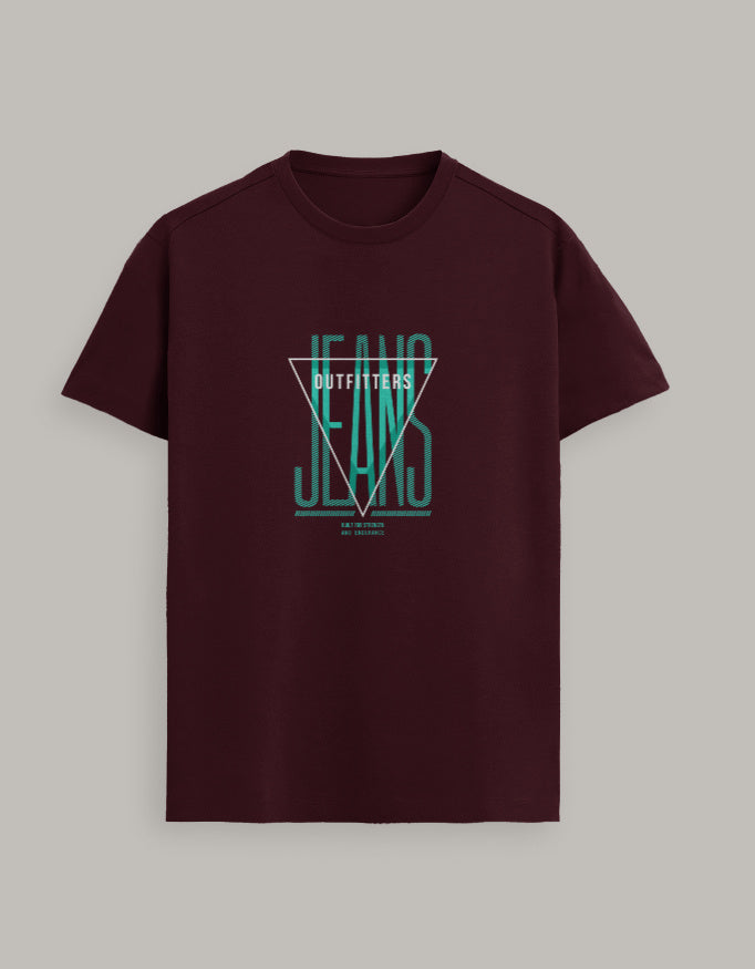 Unique Premium Supima Cotton T-Shirt_Maroon_Front