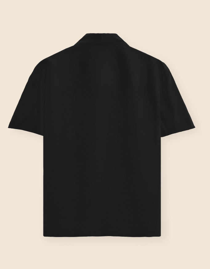Unisex Oversized Shirt Iconic_Black_Back
