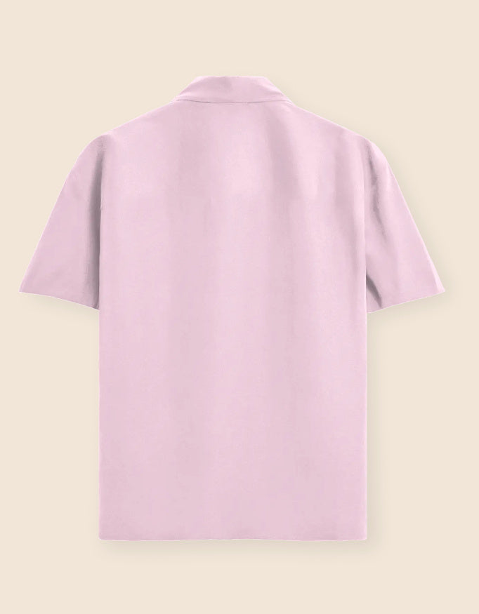 Unisex Oversized Shirt Iconic_Light_Baby_Pink_Back