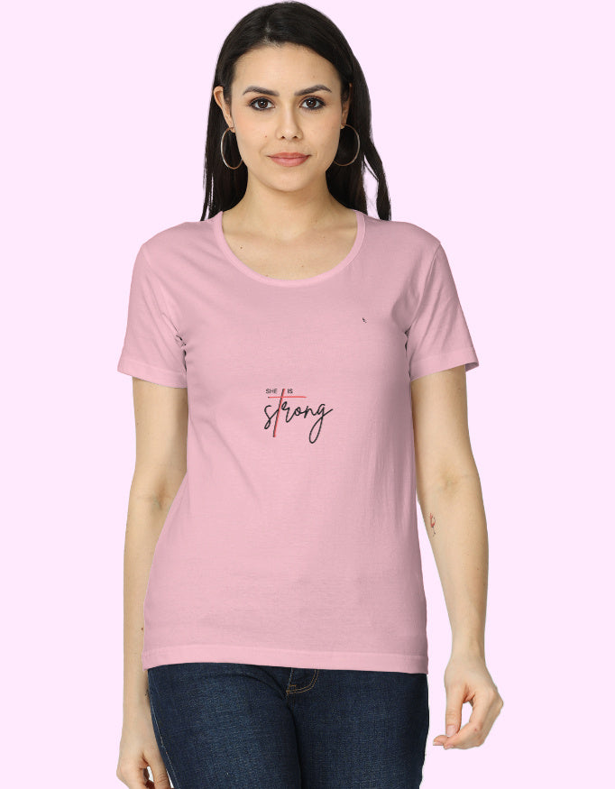 Women_Classic_Style_T-Shirt_Light_Baby_Pink_Front